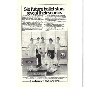 Ballet Stars American Ballet Theater School Advert Forturnoff 1970s Print Ad 9 i